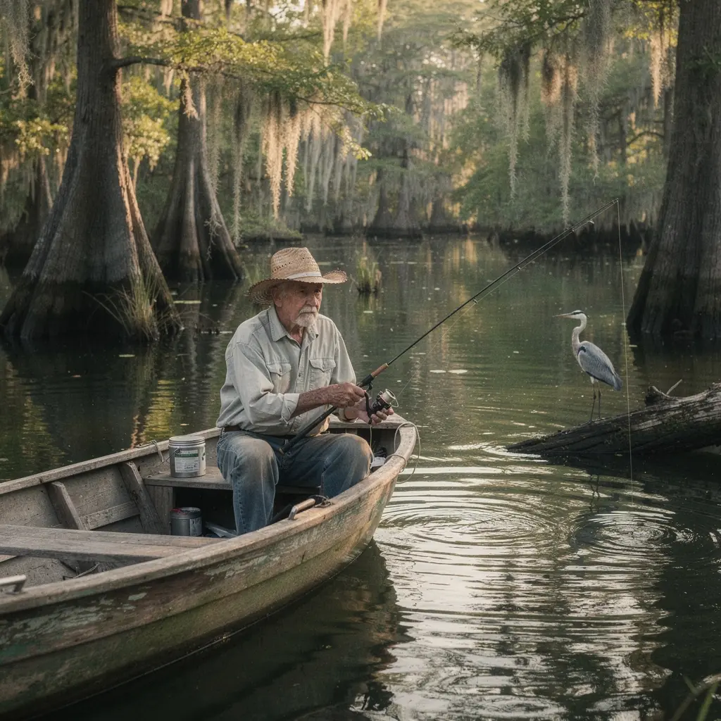 Снимок рыбы, пойманной и готовой к выпуску обратно в воду.